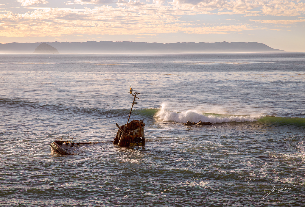 Shipwreck at High Tide