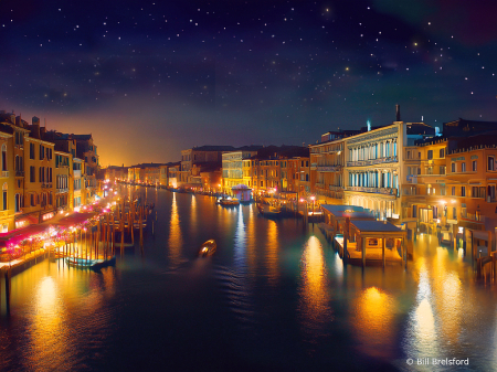 Venice at night