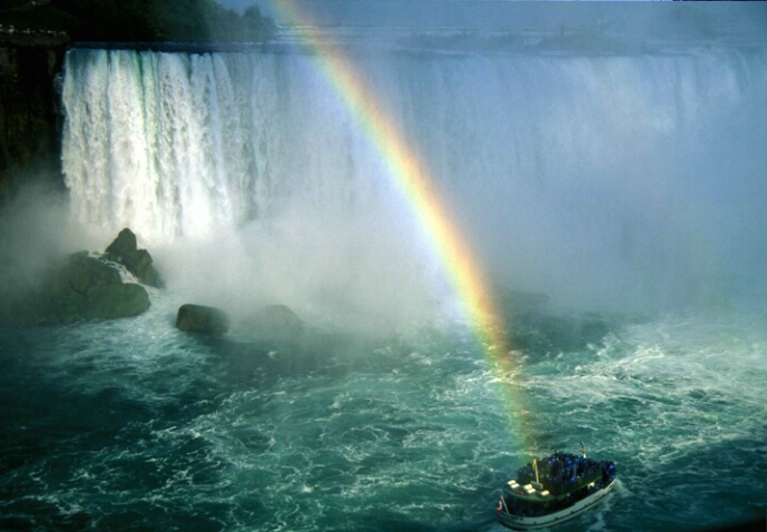 Niagra Falls, rainbow gold