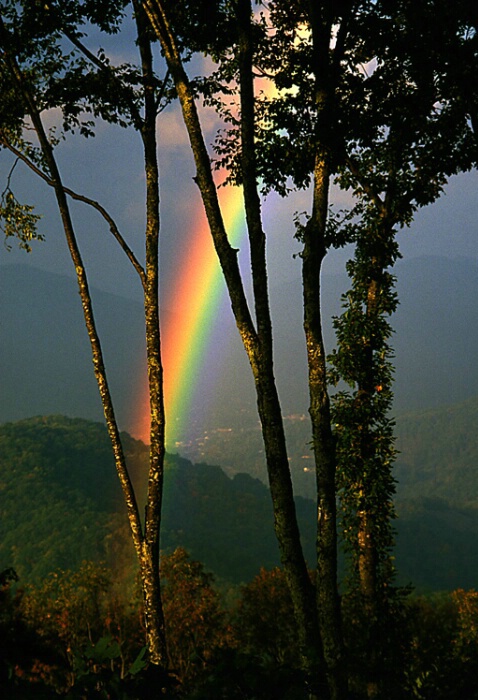 Rainbow over Burnsville NC