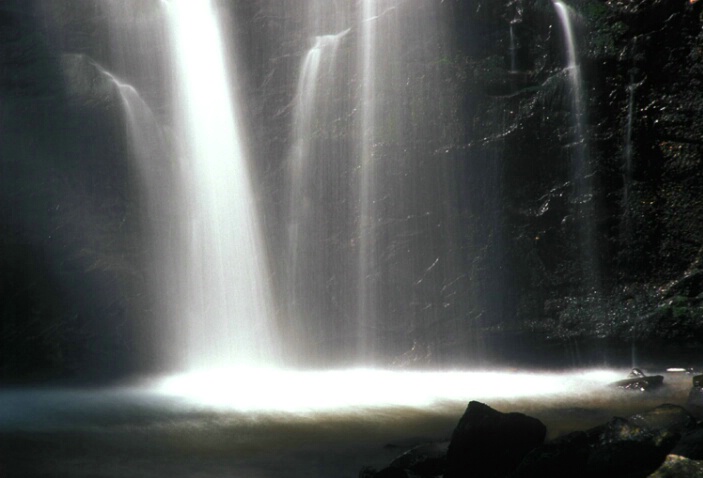 Crabtree Falls..shining light