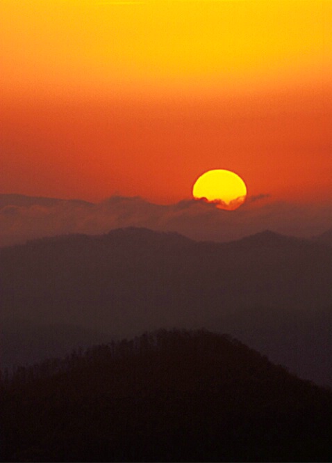 Sunset from Slickrock Mnt, NC