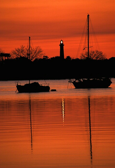 First sun over bay