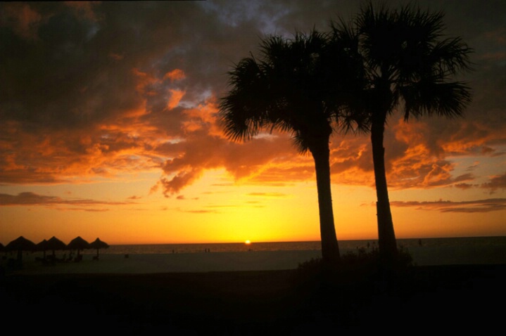 End of day at beach