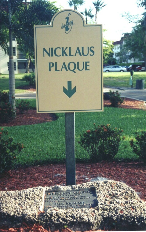 Jack Nicklaus Plaque