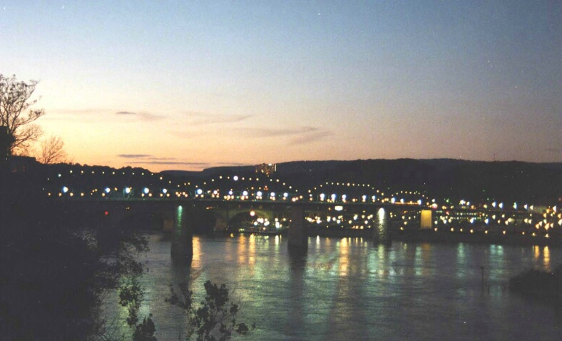 Walnut Street Bridge Sunset