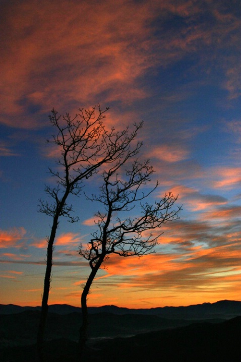 Cold sunrise over Black Mnts