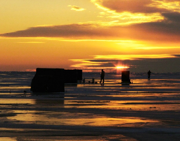 Early Ice Fishermen #4