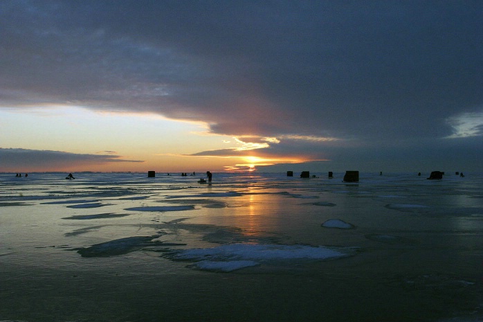 Early Ice Fishermen #5