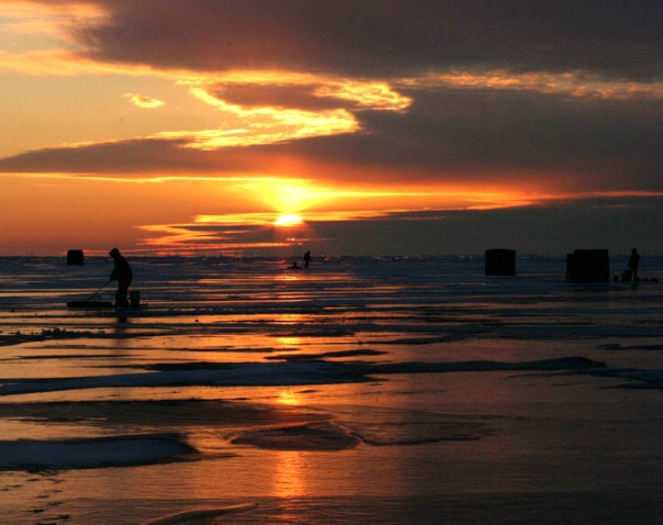 Early Ice Fishermen #6