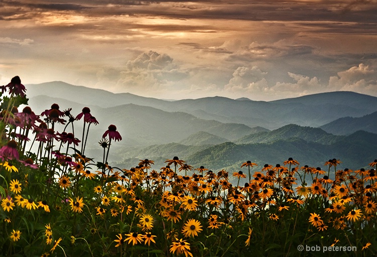 sunset in the Blue Ridge