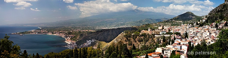 Taormina, Sicily and Mnt Etna