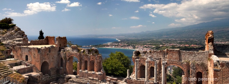 Greek Roman theatre, Taormina, Sicily