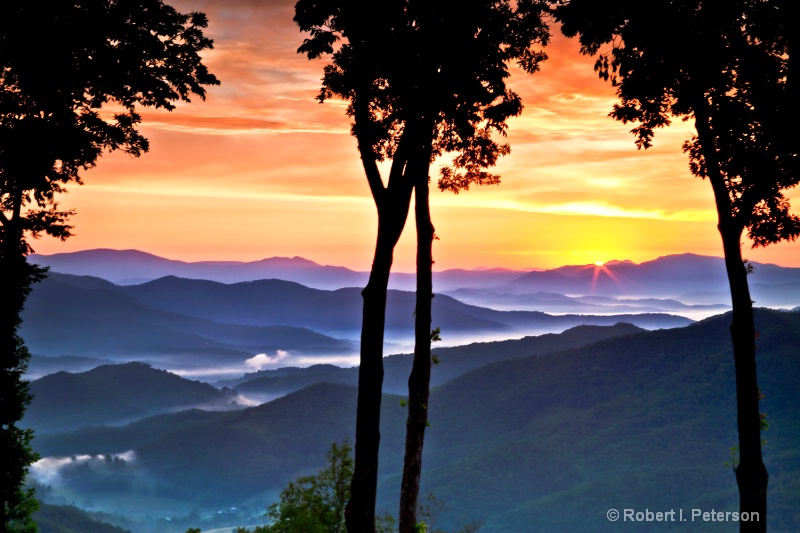 sunrise over Blue Ridge Mtns,  '11