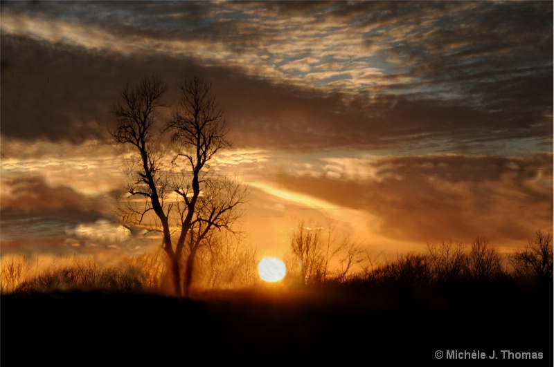 Sunset Taken On  The Highway......