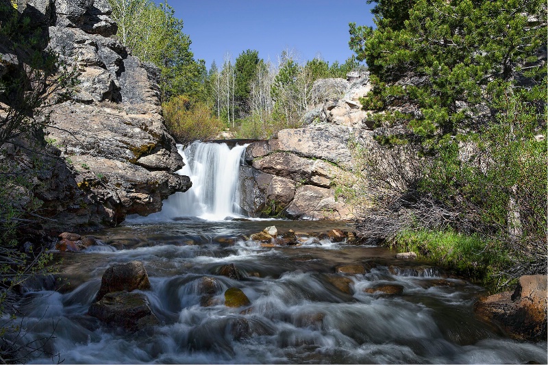 Red Lake Creek Waterfall, Hope Valley, CA