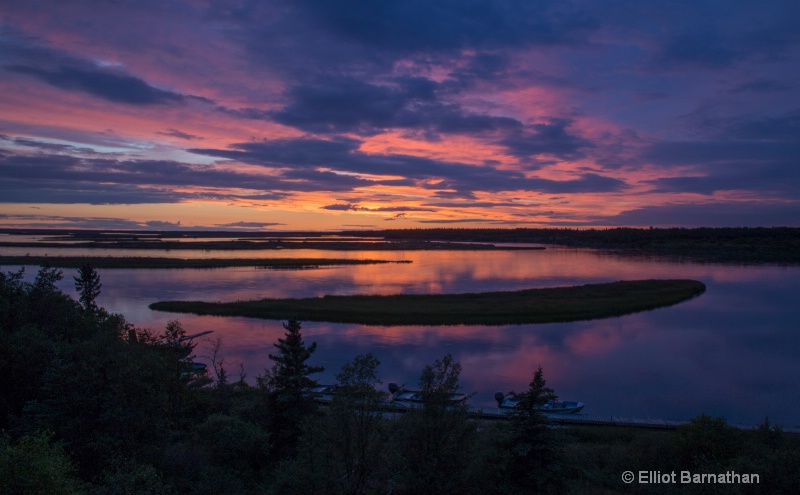 Sunset from Alaska Sportsman's Lodge