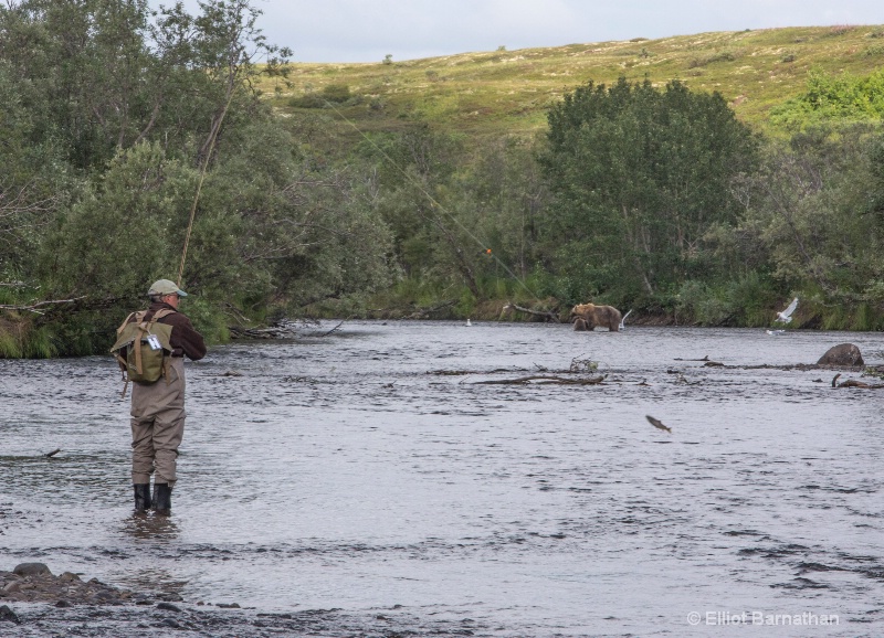 Fishing in Front of Friends