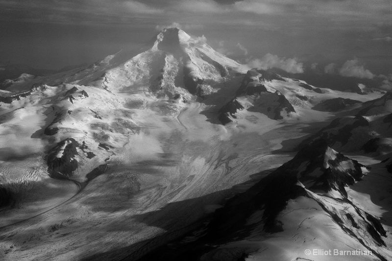 Snow Capped Peak in August - Alaska