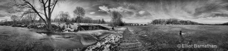 Sunset over Frozen Schuylkill