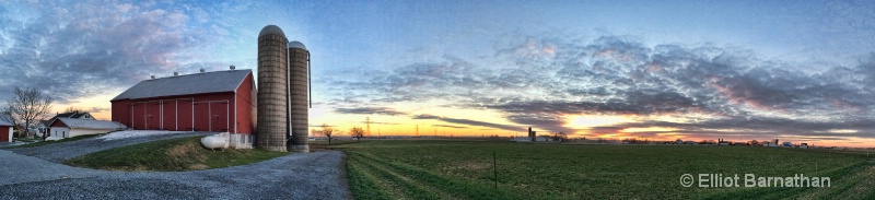 Sunset over the Farm