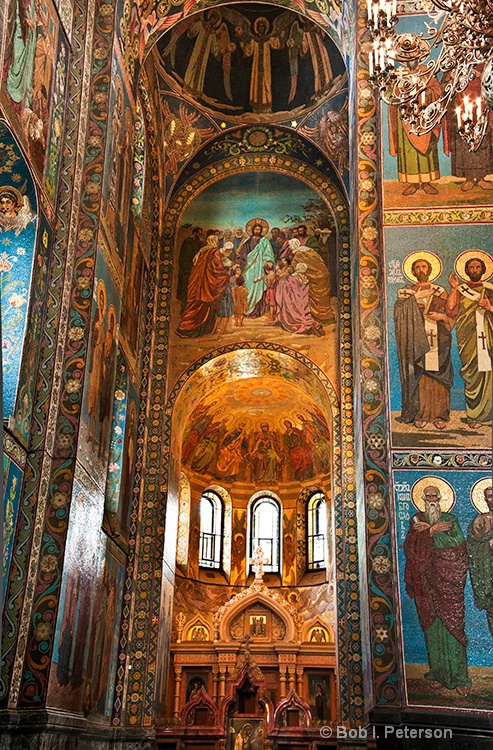 mosaics in the  Church of Spilt Blood 