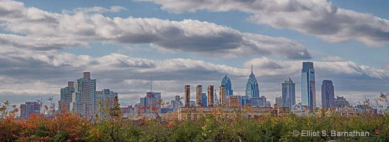 Philadelphia Skyline from Graffiti Pier