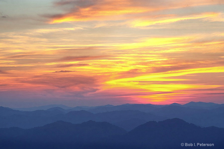 mountain sunset 