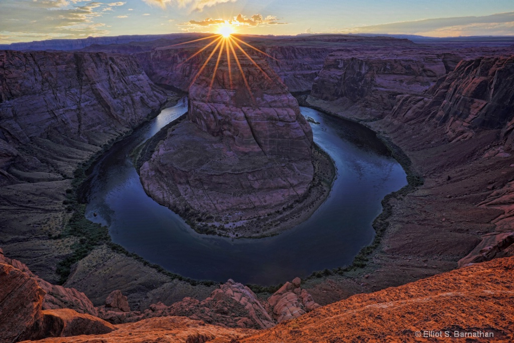 Sunset at Horseshoe Bend