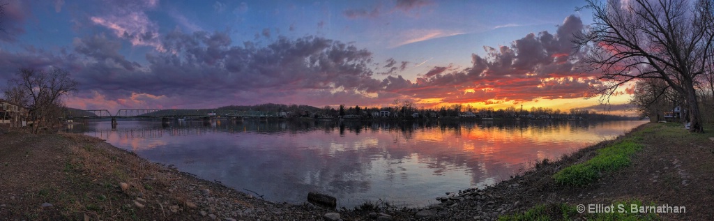 Sunset over the Delaware