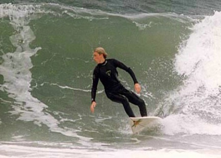 Son Brian Surfing in Ocean City, MD