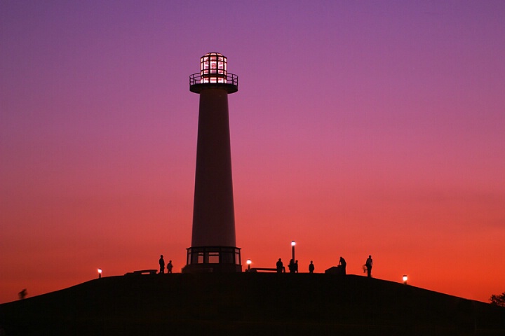 lighthouse @ rainbow harbor,long beach ca.