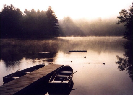 Two Lonely Boats