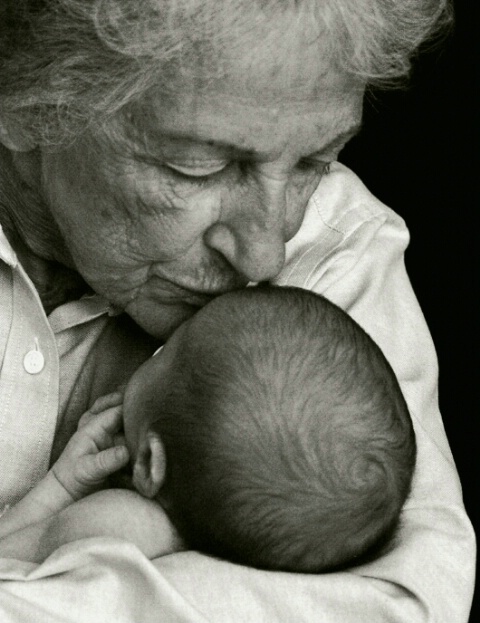 Grandmother with her new Grandbaby
