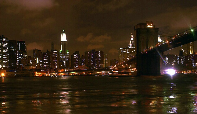 Lower Manhattan From Brooklyn At Night - ID: 248354 © Frederick A. Franzella