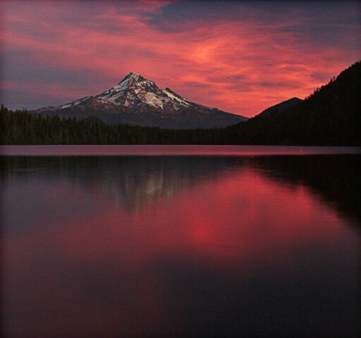 Mt. Hood - Sunset at Lost Lake