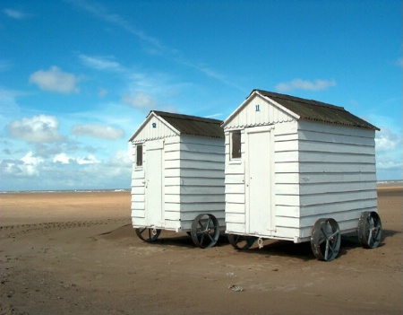 on the beach