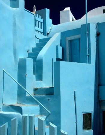 Blue in Santorini