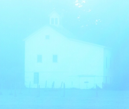 Foggy barn original