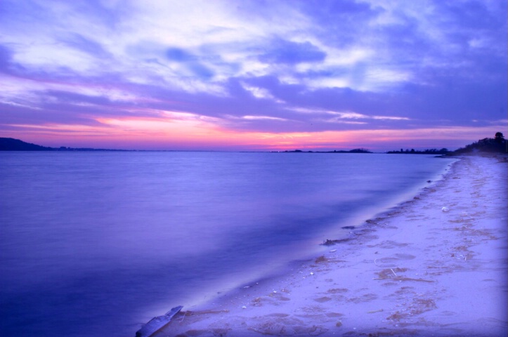 beach at winter