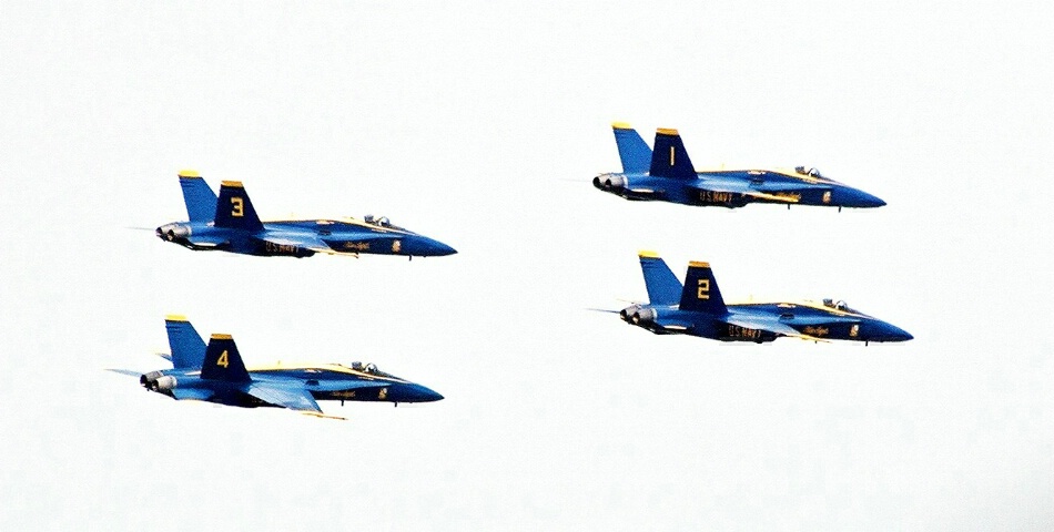 1,2,3,4 blue angels