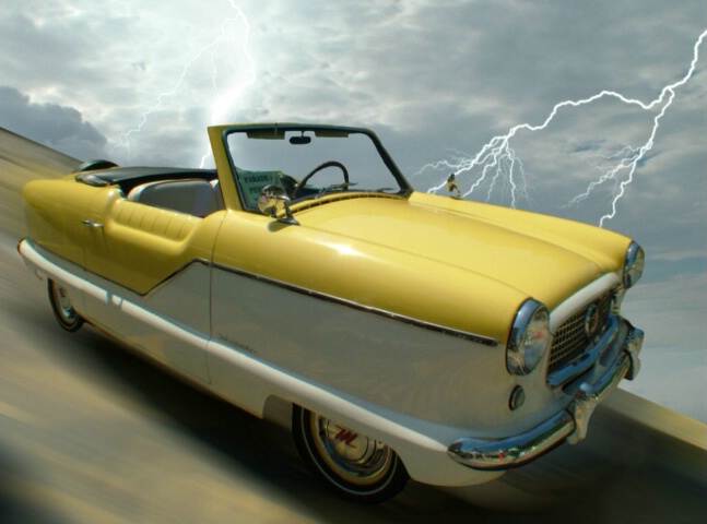 Yellow Nash Metropolitan Convertible