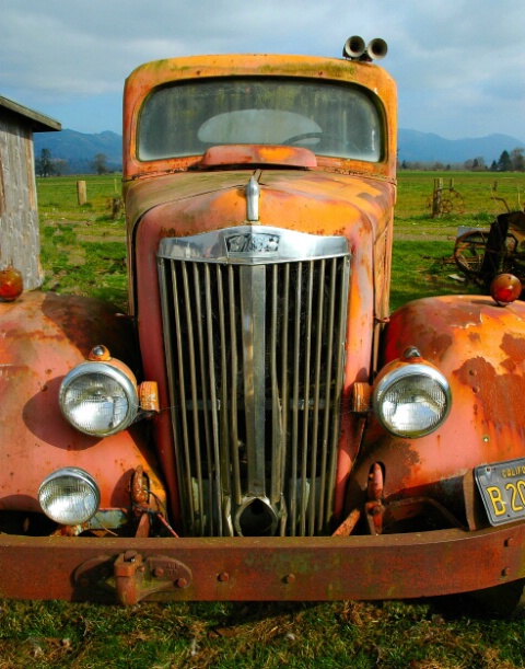 Old Truck in Tillamook, Or 
