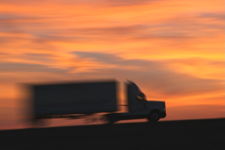 Truck at Sunset 