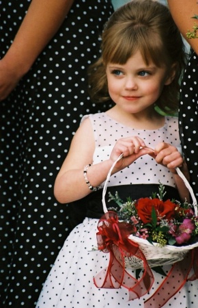 Polka Dot Flower Girl