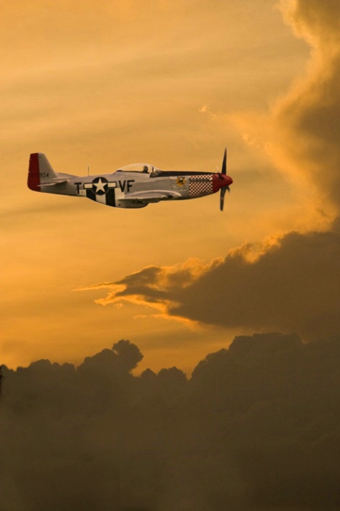 P 51 near Thunderstorms