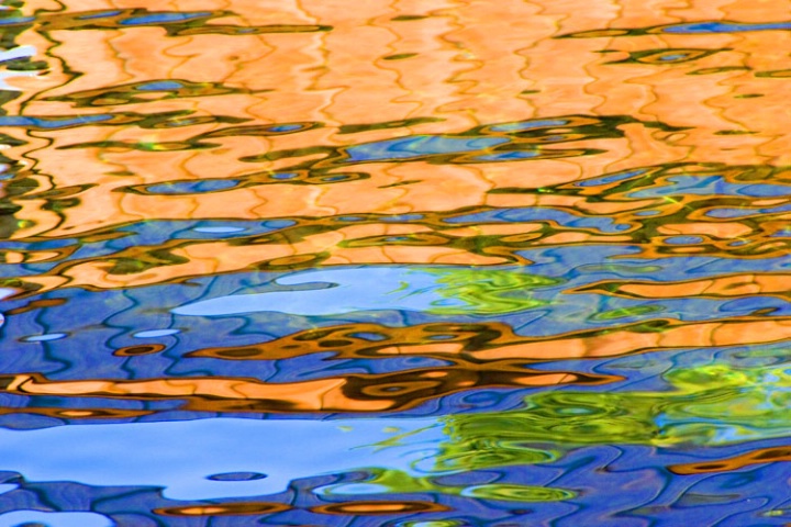 Reflection of a Boathouse