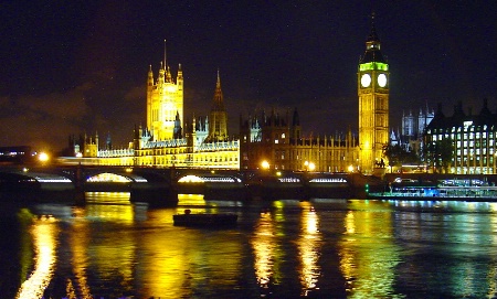 Nightime in London