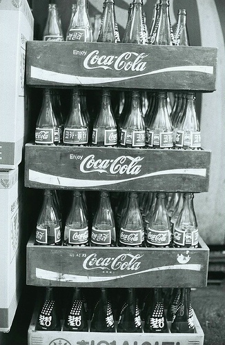 coke bottles