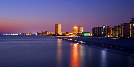 Nightfall at Panama City Beach